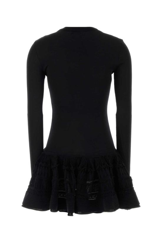 26SS 알라이아 원피스 AA9R2867K164C 995 Black - ALAIA
