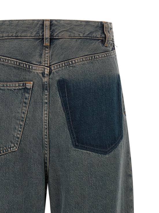 26FW MM6 메종마르지엘라 데님 팬츠 백투백 컨스트럭션 진 그레이 - MM6 MAISON MARGIELA