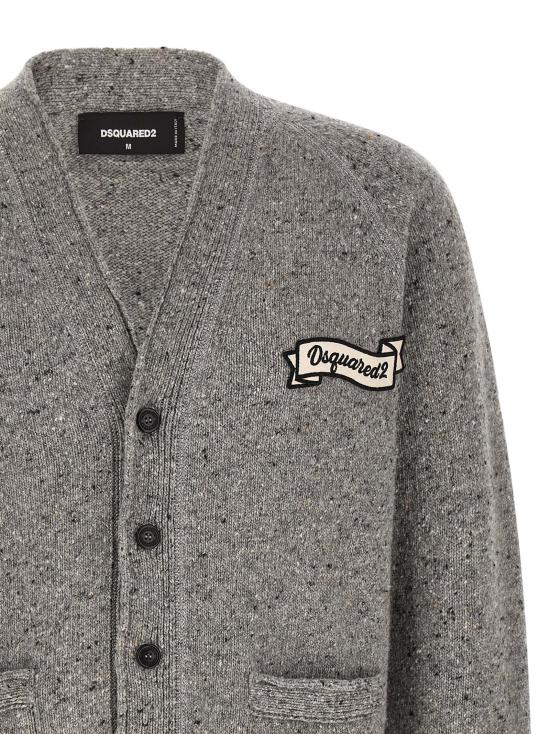 26FW 디스퀘어드2 가디건 S74HA1667D13233860 Gray - DSQUARED2