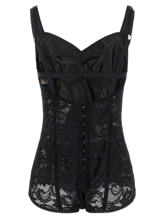 26SS 돌체앤가바나 바디수트 티셔츠 F7AC8TGDCL9N0000 Black - DOLCE & GABBANA