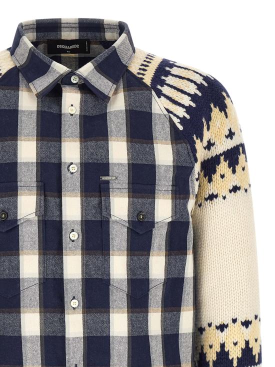26FW 디스퀘어드2 긴팔 셔츠 S74DM1038D35355001F Multicolor - DSQUARED2