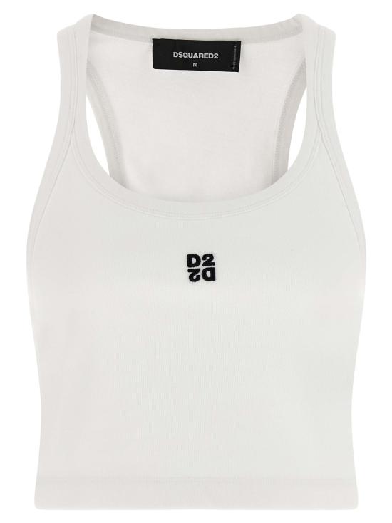 26FW 디스퀘어드2 민소매 티셔츠 S75NL0053D20102100 White