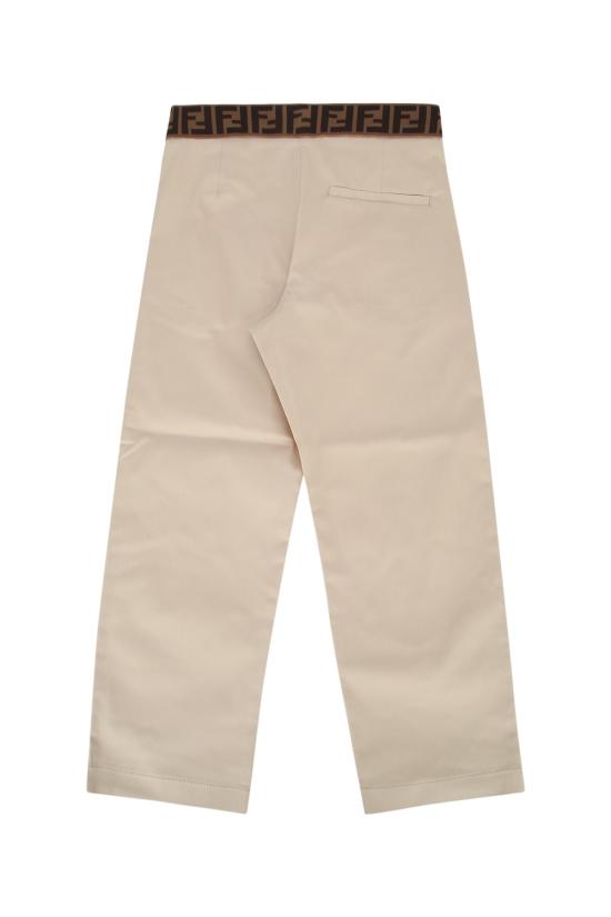 26SS [키즈] 펜디 스트레이트 팬츠 JMF561AS5Y F1P2N LINEN - FENDI