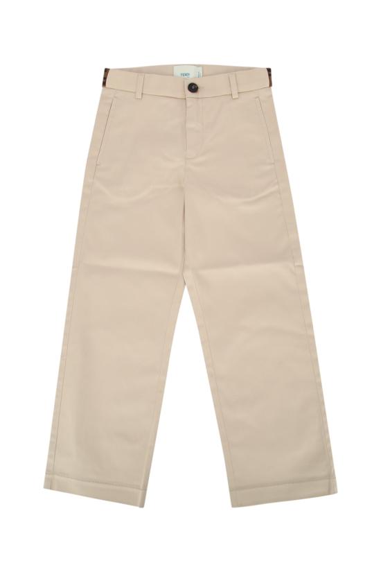 26SS [키즈] 펜디 스트레이트 팬츠 JMF561AS5Y F1P2N LINEN