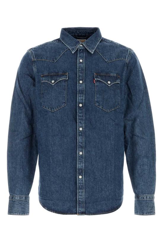 26FW 리바이스 데님 셔츠 857440117 SOLUCELLWESTERN Blue