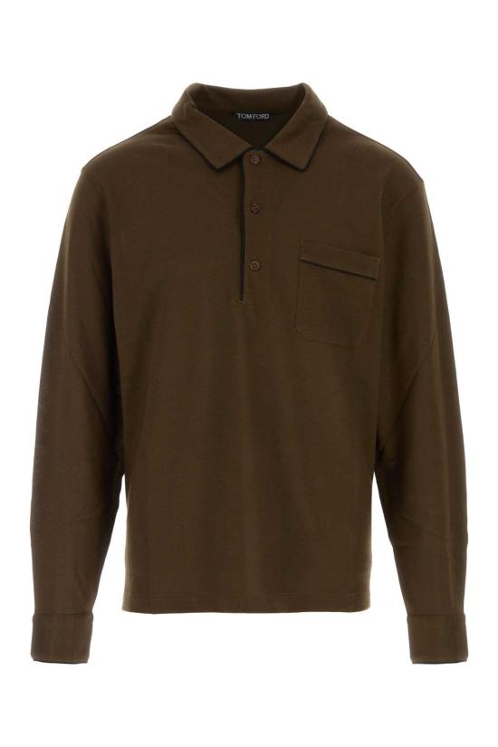 26FW 톰포드 폴로 티셔츠 JPL019JMS032 EBK Brown