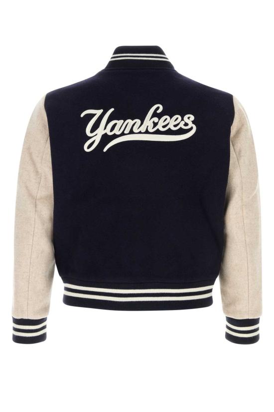 25FW 스포티앤리치 자켓 OW007610675BL124 DARNAVECR Blue - SPORTY & RICH