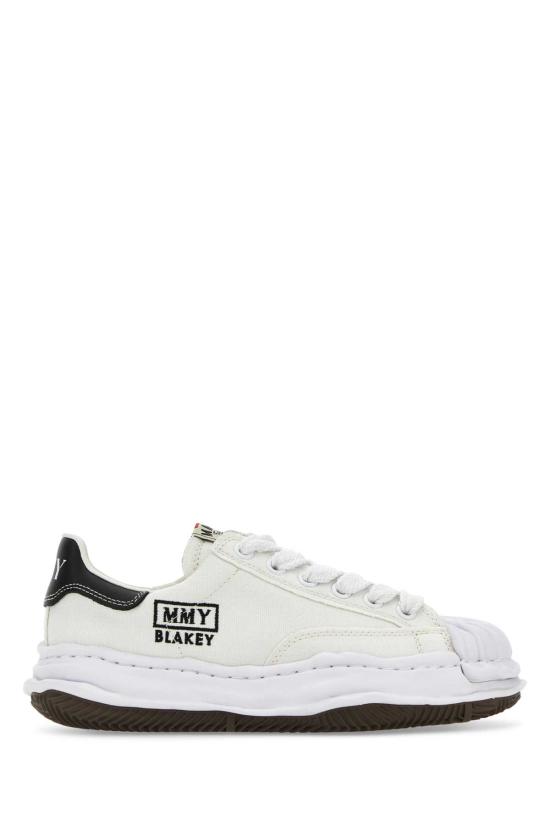 26FW 메종 미하라 야스히로 블레이키 OG 솔 캔버스 로우탑 스니커즈 A08FW735 WHITE