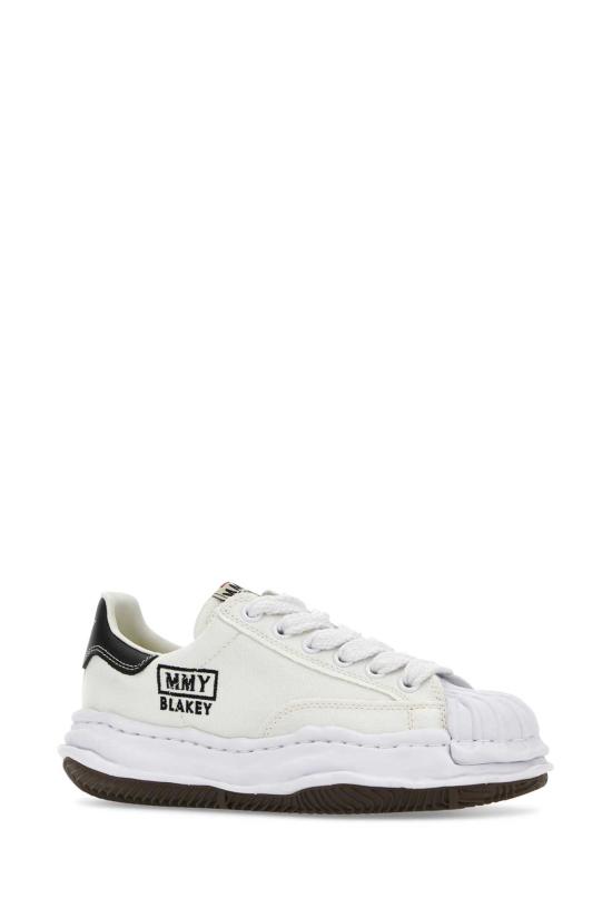 26FW 메종 미하라 야스히로 블레이키 OG 솔 캔버스 로우탑 스니커즈 A08FW735 WHITE - MAISON MIHARA YASUHIRO