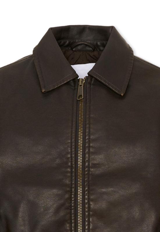 26FW [키즈] 몰로 가죽 자켓 5W26M403 5722 BROWN - MOLO