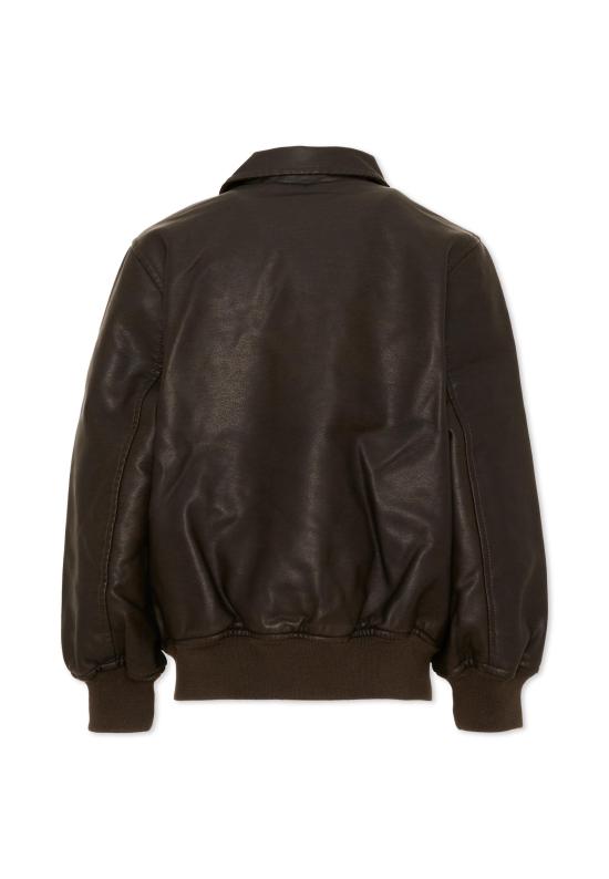 26FW [키즈] 몰로 가죽 자켓 5W26M403 5722 BROWN - MOLO