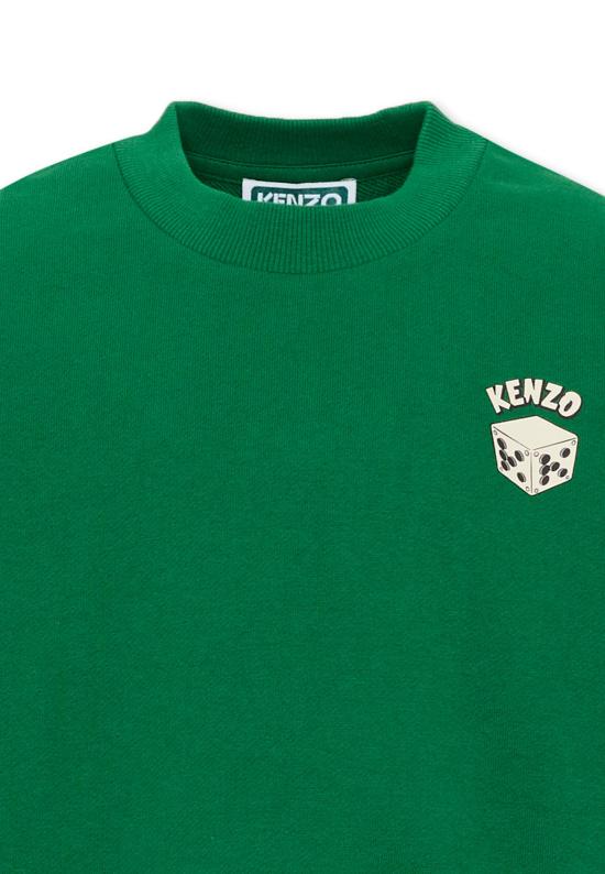 26FW [키즈] 겐조 니트/스웻셔츠 K62163 651 GREEN - KENZO