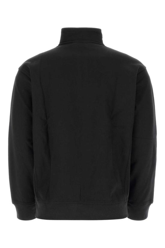 26FW 칼하트 WIP 하프 집 아메리칸 스크립트 스웨트셔츠 I027014 89XX Black - CARHARTT WIP
