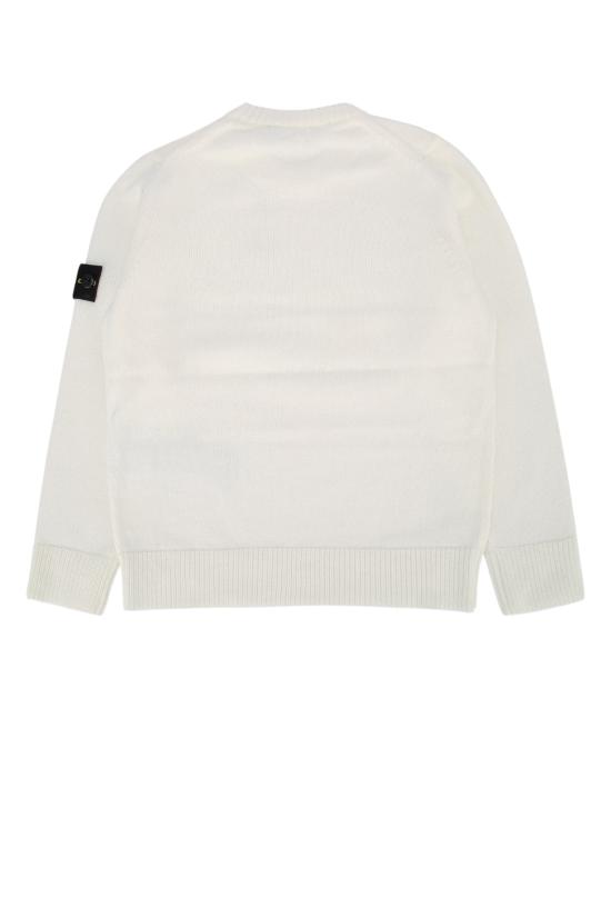 26SS [키즈] 스톤 아일랜드 캐시미어 니트 L1S165100005S00D3 V0001 WHITE - STONE ISLAND