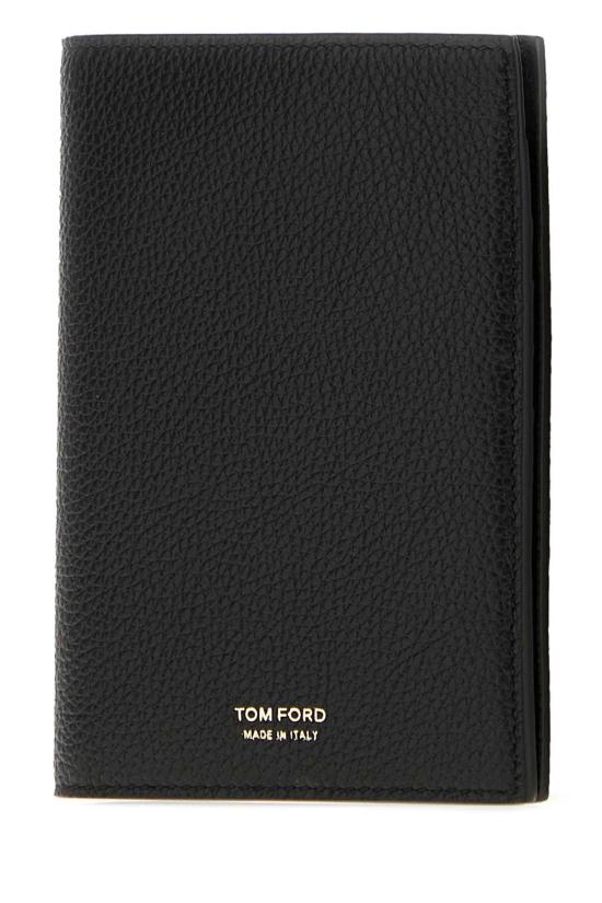 26FW 톰포드 그레인 레더 폴딩 카드 홀더 Y0274LCL158G NAA Black - TOMFORD