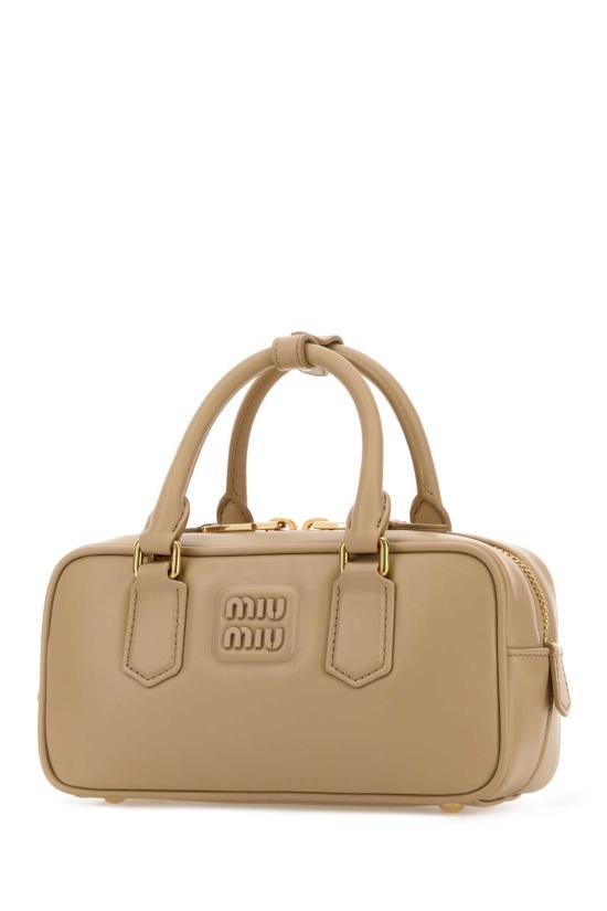 26FW 미우미우 토트백 5BB142VOONACR3 F0036 Beige o Tan - MIU MIU