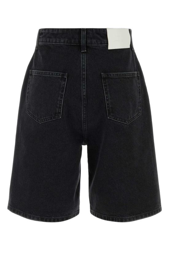26SS 루루 드 세종 데님 숏팬츠 ISULDS WASHEDGREY Black - LOULOU DE SAISON