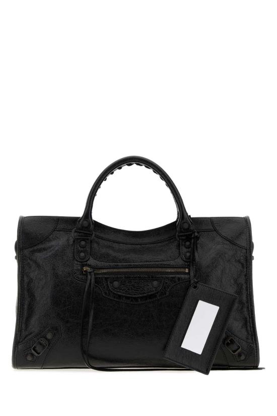 26FW 발렌시아가 르 시티 백 8657602ACFH 1000 Black