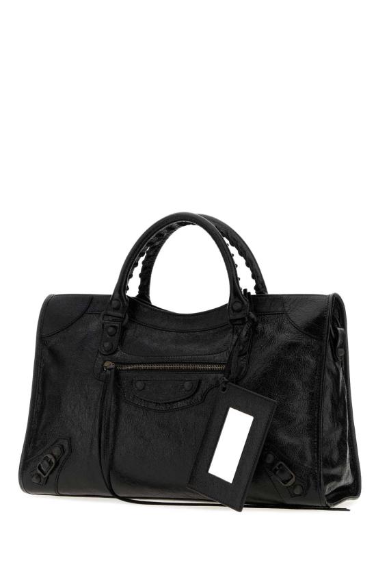 26FW 발렌시아가 르 시티 백 8657602ACFH 1000 Black - BALENCIAGA