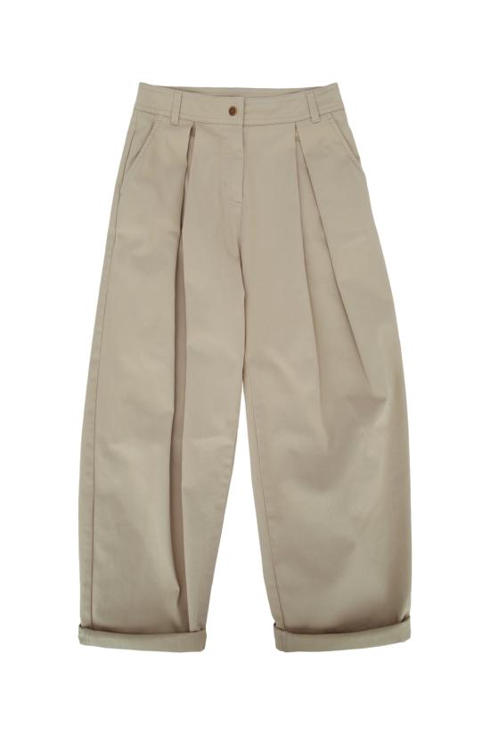 26SS [키즈] 몽클레어 스트레이트 팬츠 L19542A00003598QH 21L BEIGE