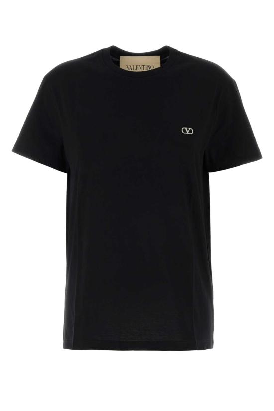 26FW 발렌티노 가라바니 반팔 티셔츠 9V3MG10VBMM 0NO Black