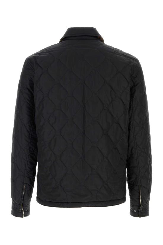 26FW 버버리 리버시블 퀼티드 나일론 오버셔츠 8115788 A1189 Black - BURBERRY