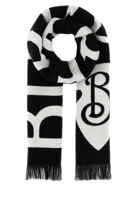 26FW 버버리 로고 울 머플러 8109563 C1343 Black