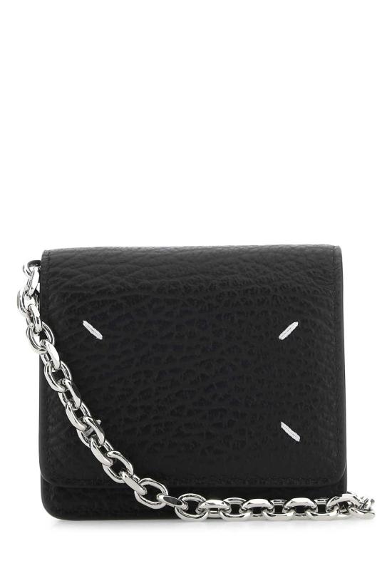 26FW 마르지엘라 스몰 레더 체인 지갑 SA3UI0009P4455 T8013 Black
