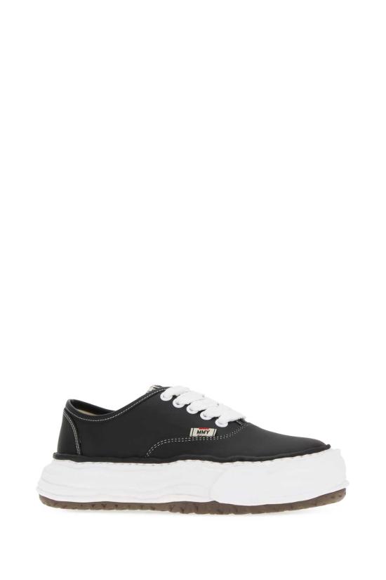 26FW 메종 미하라 야스히로 베이커 26 OG 솔 레더 로우탑 스니커즈 A16FW702 BLACK - MAISON MIHARA YASUHIRO