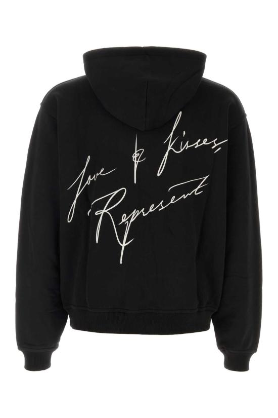 26FW 리프레젠트 후드 티셔츠 MLM101150 01 Black - REPRESENT
