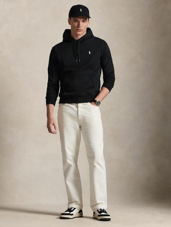 26FW 랄프 로렌 후드 티셔츠 Maglia Doppia Nero의 펠파 콘 카푸치오 - RALPH LAUREN