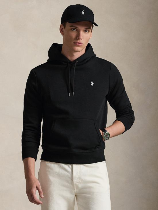26FW 랄프 로렌 후드 티셔츠 Maglia Doppia Nero의 펠파 콘 카푸치오