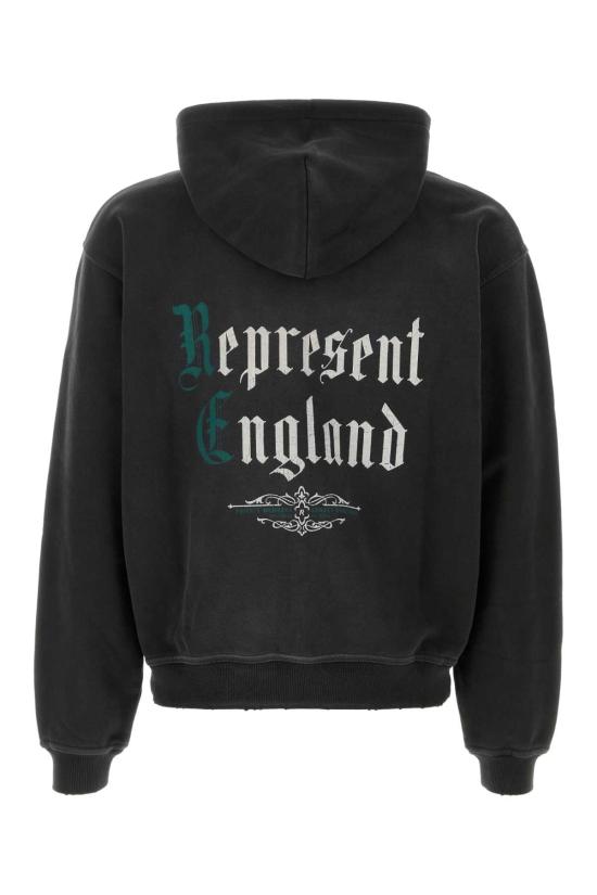 26FW 리프레젠트 후드 티셔츠 MLM3537 04 Black - REPRESENT