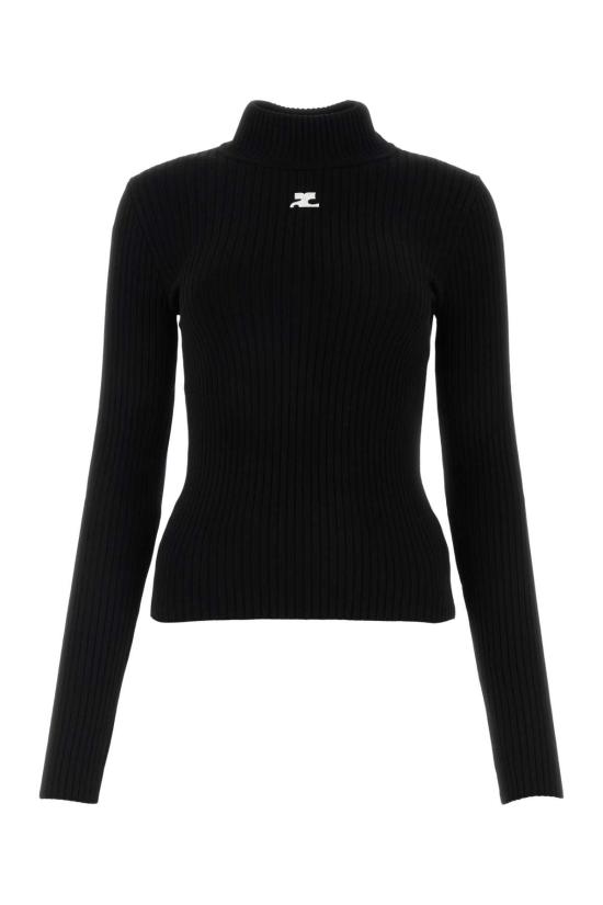 26FW 쿠레쥬 터틀넥 PERMPU022FI0001 9999 Black