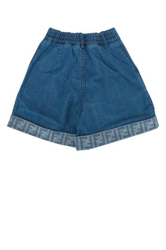 26SS [키즈] 펜디 데님 숏팬츠 JFF400AVWI F0QG0 DARKBLUE - FENDI