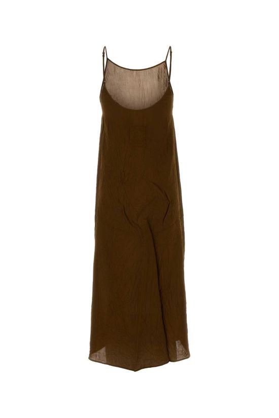 26SS 우마 왕 롱 원피스 UP5016 UW240 Brown - UMA WANG