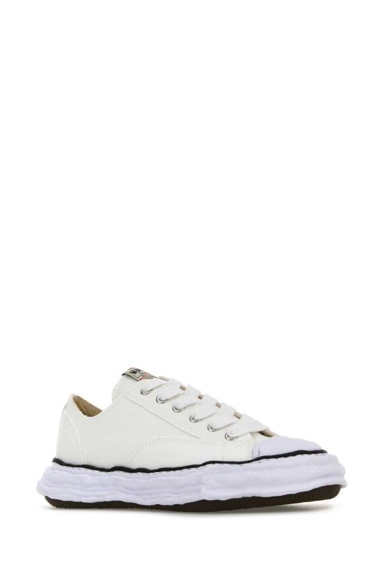 26FW 메종 미하라 야스히로 피터슨23 OG 솔 캔버스 로우탑 A11FW702 WHITE - MAISON MIHARA YASUHIRO