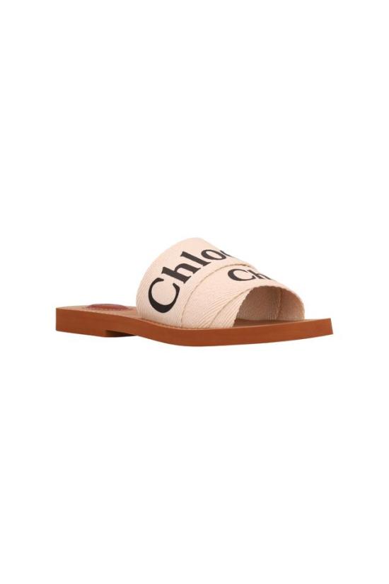 26FW 끌로에 우디 플랫 뮬 CHC22U188Z3 WHITE - CHLOE