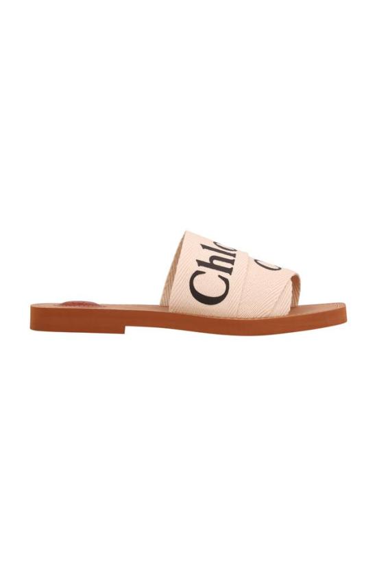 26FW 끌로에 우디 플랫 뮬 CHC22U188Z3 WHITE