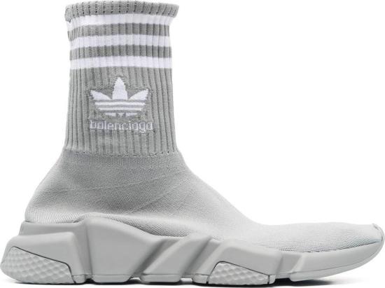 26FW 발렌시아가 발렌시아가 x 아디다스 스피드 스니커즈 717589WBDV11590 GREY