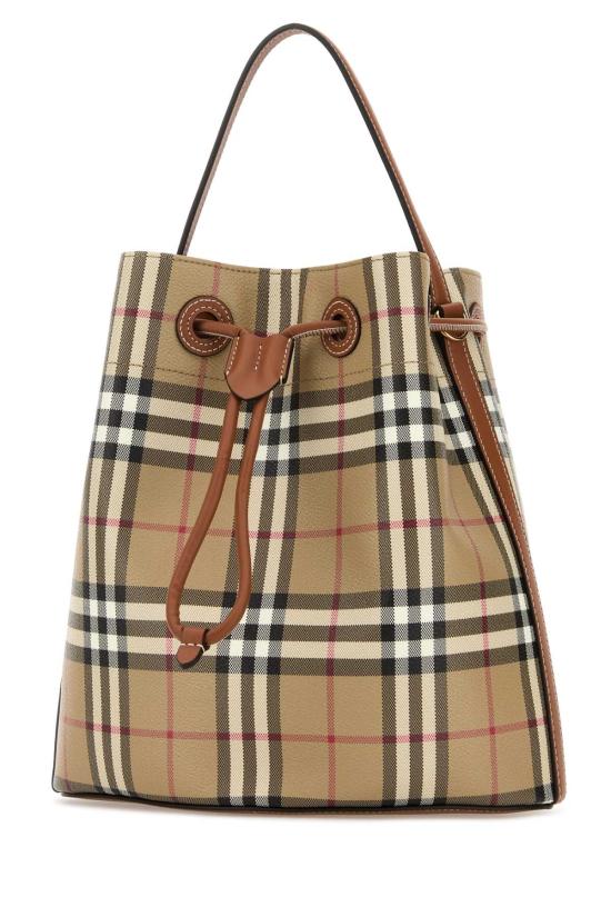 26FW 버버리 스몰 체크 버킷 백 8100490 A9534 Checked - BURBERRY