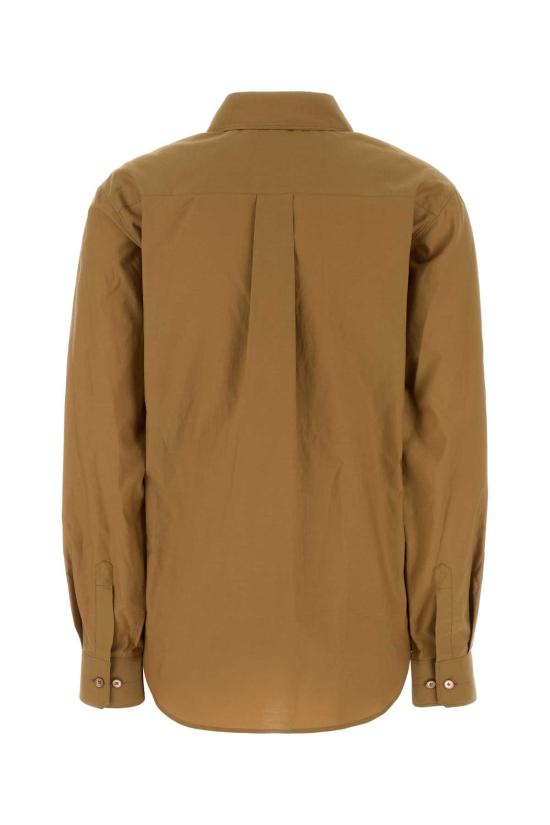 26SS 르메르 포인티드 칼라 셔츠 워시드 코튼 실크 SH1182LF1500 YE539 Camel - LEMAIRE