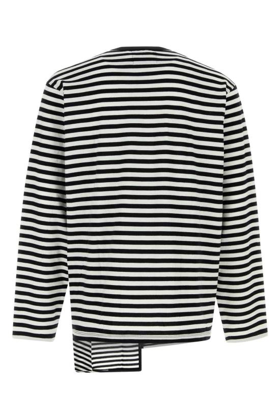 26SS 요지 야마모토 긴팔 티셔츠 HKT56074 1 Stripped - YOHJI YAMAMOTO