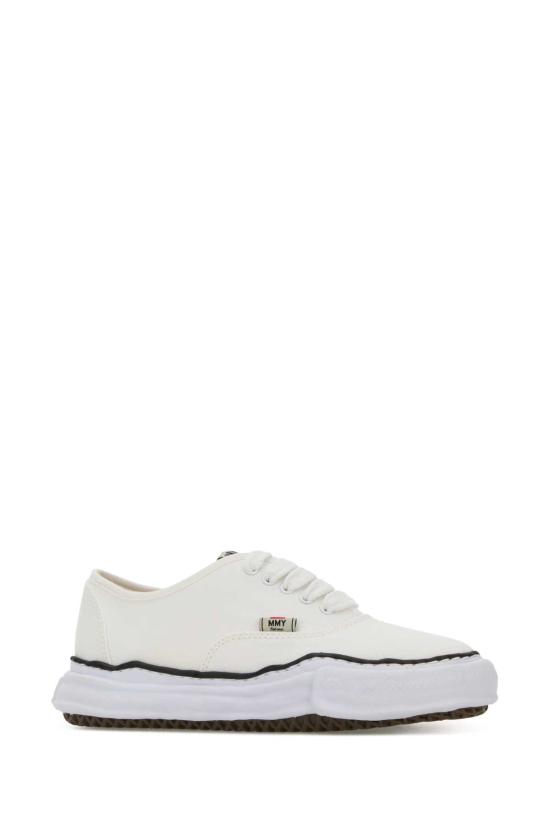 26FW 메종 미하라 야스히로 베이커 OG 솔 캔버스 로우 컷 A02FW704 WHITE - MAISON MIHARA YASUHIRO