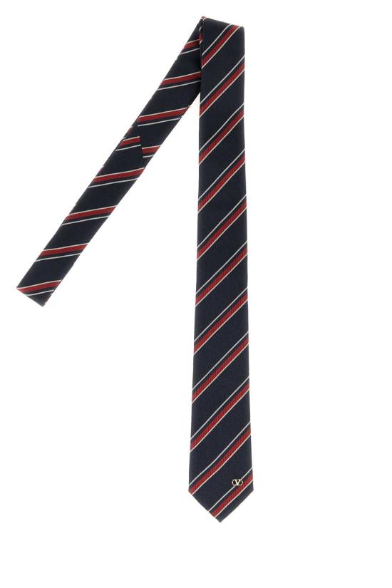 26FW 발렌티노 가라바니 넥타이 9Y2EV195KBJ 0HJ Stripped - VALENTINO GARAVANI