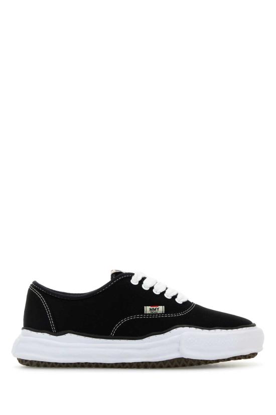 26FW 메종 미하라 야스히로 베이커 OG 솔 캔버스 로우 컷 A02FW704 BLACK