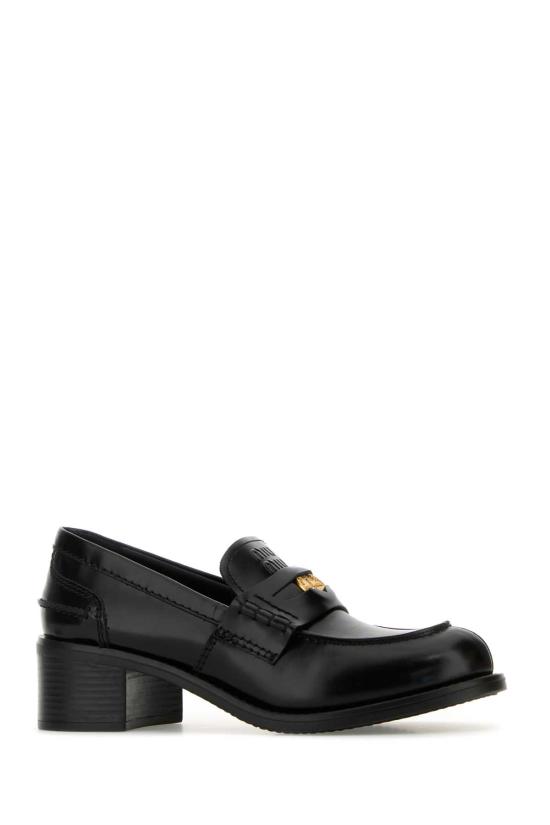 26FW 미우미우 로퍼 5D276EF050055 F0002 Black - MIU MIU