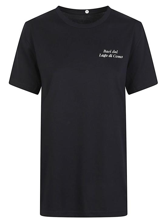 26SS 반팔 티셔츠 CAMBS060 BACIBLU BIANCO NAVY