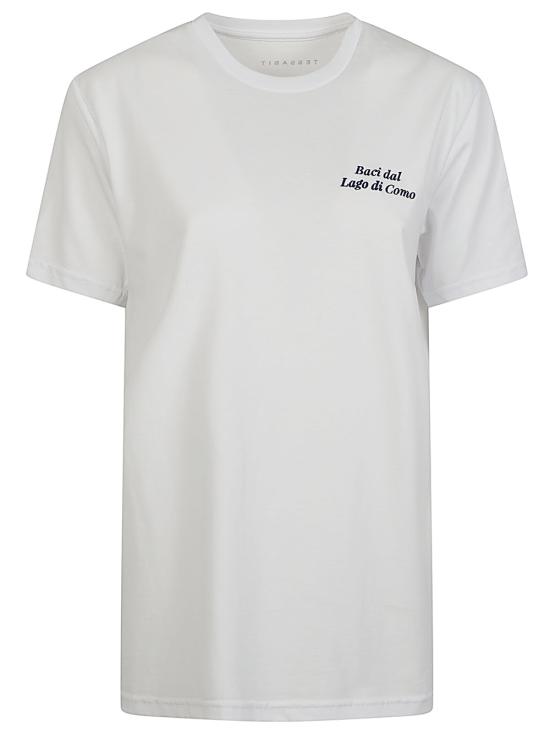26SS 반팔 티셔츠 CAMBS060 BACIBIANCO BLU WHITE