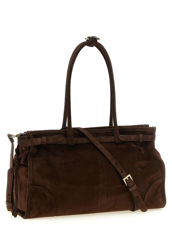26FW 프라다 보니 라지 가죽 핸드백 보니 라지 가죽 핸드백 1BA433VMOM2C4SF0003 Brown - PRADA